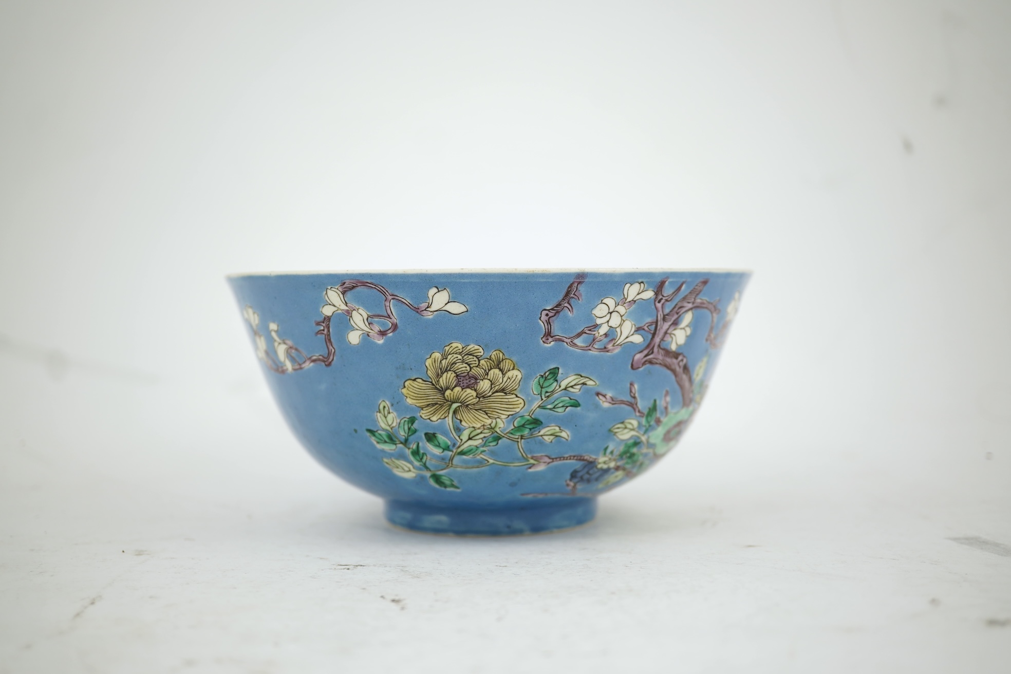 An unusual Chinese famille verte bowl, Guangxu mark, probably Republic Period